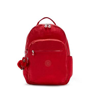 Kipling Seoul Large 15" Laptop Hátizsák Rózsaszín Piros | HU 1847VR